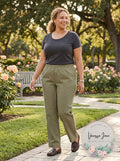 Karen Scott Women Pants Plus Mid-Rise Straight Leg Stretch, Size 2X by Vanessa Jane