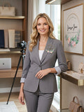 Tahari Asl Two-Button Peak-Collar Blazer, Size 2 by Vanessa Jane