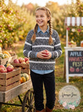 Epic Threads Big Girls Marled Striped Sweater Size Large by Vanessa Jane