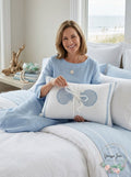 Harbor House Crystal Beach 12″ x 20″ Embroidered Oblong Decorative Pillow by Vanessa Jane