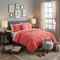 Vcny Home Carmen Pintuck 4 Piece Comforter Set, Queen Bedding by Vanessa Jane