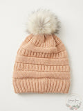 Self Esteem Pom Pom Beanie, One Size by Vanessa Jane
