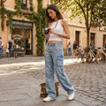 Rag and Bone Nora High Rise Wide Leg Cargo Jeans in Lakeside, Size 30 by Vanessa Jane