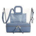 I.n.c. Clear Tote, Chambray/Silver by Vanessa Jane
