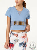 Puma Exposed Metallic Logo T-Shirt Size Small by Vanessa Jane