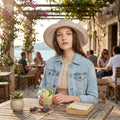 August Hat Company Metallic Sun Hat, Adjustable Fit Band One Size by Vanessa Jane