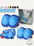 CRZKO Kids Protective Gear, Knee Pads and Elbow Pads 6 in 1 Set with Wrist Guard by Vanessa Jane