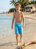 Laguna,Boys Speed Zone Striped Swim Trunks, Size 8 by Vanessa Jane