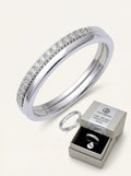 Giani Bernini Cubic Zirconia Band in Sterling Silver, Size 8 by Vanessa Jane