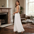 City Studios Juniors Lace Top & Long Wrap Skirt, Beige, Size 11 by Vanessa Jane