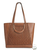 Inc Ajae Bangle Crochet Tote, Tan/Gold by Vanessa Jane