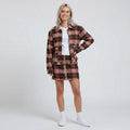 Volcom Juniors Frochickie Plaid Zip-Front Jacket, Size Large by Vanessa Jane