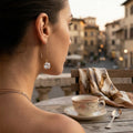 Inc Gold-Tone Cubic Zirconia Square Linear Drop Earrings by Vanessa Jane