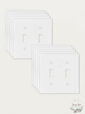 Enerlites Poly Carbonate Thermoplastic Wall Plate 2-Gang Toggle/10 Pack by Vanessa Jane