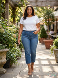 Seven7 Jeans Trendy Plus Size Patch-Pocket Bootcut Jeans by Vanessa Jane