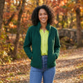 Amazon Essentials Womens Polar Fleece Lined Sherpa Full-Zip Jacket, Green, Large by Vanessa Jane