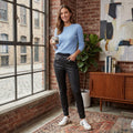 Blanknyc Coated Legging Jeans in Spartacus, Size 25 by Vanessa Jane
