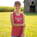 Champion NCAA Nebraska Cornhuskers Girls Tank Top with Scoop Neck, Size Large by Vanessa Jane