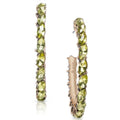 Charter Club Gold-Tone Medium Navette-Stone Open Hoop Earrings by Vanessa Jane