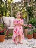 Rare Editions Girls Floral High-Low Dress, Size 2T by Vanessa Jane