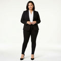 Celebrity Pink Pull-on Black Skinny Pants-Size XL by Vanessa Jane