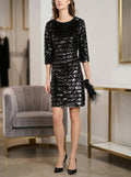 Inc Sequin Sheath Dress, Size Medium by Vanessa Jane
