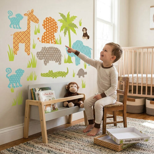 Wall Pops Jungle Friends Kit Wall Decals 41Pieces by Vanessa Jane