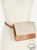 INC International Concepts Smooth & Python-Embossed Fanny Pack by Vanessa Jane