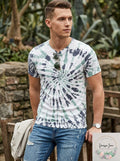 Guess Mens Spiral Tie-Dyed T-Shirt, Size XL by Vanessa Jane