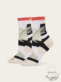 Hue Womens Floral Crew Socks by Vanessa Jane