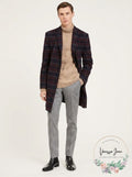 Tommy Hilfiger Modern-Fit Stretch Flex Plaid Addison Overcoat, Size 40L by Vanessa Jane