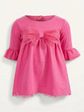 First Impressions Baby Girls Ponte-Knit Bow Dress, Size 3/6 Months by Vanessa Jane