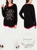 Karen Scott Women's Plus Candy Canes Holiday Party Christmas Sweater, Size 1X by Vanessa Jane