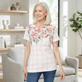 Karen Scott Petite Embellished Graphic-Print Top, Size PP by Vanessa Jane