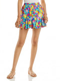 Aqua Palmas Godet Shorts, Size XS by Vanessa Jane