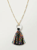 Inc Gold-Tone Beaded Tassel Pendant Necklace, 32 + 3 Extender by Vanessa Jane