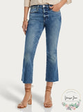 Frame Le High Rise Crop Flare Jeans in Cairo, Size 24 by Vanessa Jane