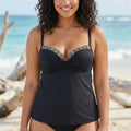 Coco Reef Contours Gemma Twist Tankini Top, Size 10/34C by Vanessa Jane
