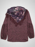 Style & Co Tassel-Trim Blouse with Removable Scarf, Size Small by Vanessa Jane
