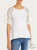 Kim and Cami Swing Lace Short Sleeve Tee, Size Small by Vanessa Jane