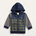 First Impressions Boys Hooded Patchwork Jacket, Size 12Months by Vanessa Jane