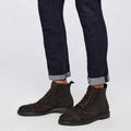 find. by Amazon Mens Leather Lace Up Oiled Suede Boot, Size 10/Brown by Vanessa Jane
