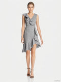 Aqua Women's Ruffle Plaid Dress, Size Small by Vanessa Jane