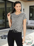 Calvin Klein Performance Ruched-Front Cap-Sleeve Top by Vanessa Jane
