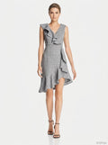 Aqua Women's Ruffle Plaid Dress, Size Small by Vanessa Jane