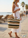 I.N.C. Beach Summer Vacation Tropical Straw Tote by Vanessa Jane