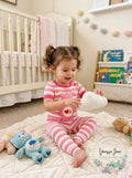 MJC International Girls Love-a-Lot Bear Stripe Pajama Toddler Set, Size 4T by Vanessa Jane