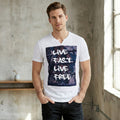 I-n-c Mens Live Fast Live Graphic T-Shirt - Small by Vanessa Jane