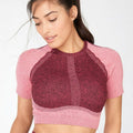 Fabletics Designer Helena Seamless Heather Top, Size Large by Vanessa Jane