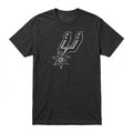 Majestic Athletic NBA San Antonio Spurs Mens Tri Blend Crew Tee, Size L by Vanessa Jane